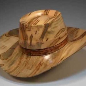 Woodturning - Woodturning Cowboy Hat process - YouTube