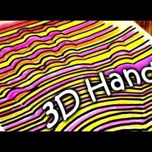 How To Draw 3D Hand - Easy Tutorial for 3D Image - Optical Illusion Trick on Paper - YouTube