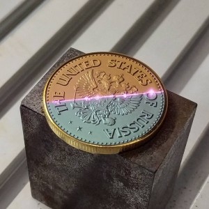Сувенирная монета - 99 рубларров ))